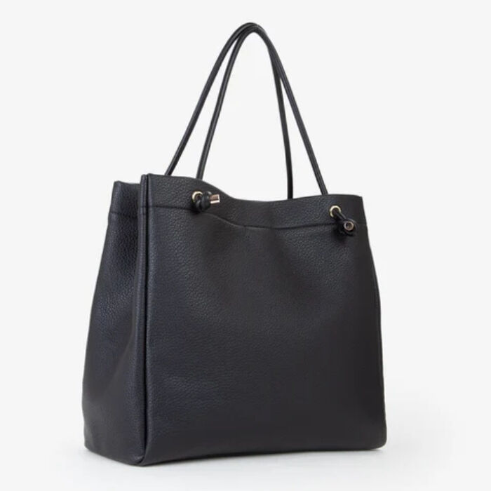 Bolso Shopper Grande Cortina Negro   2
