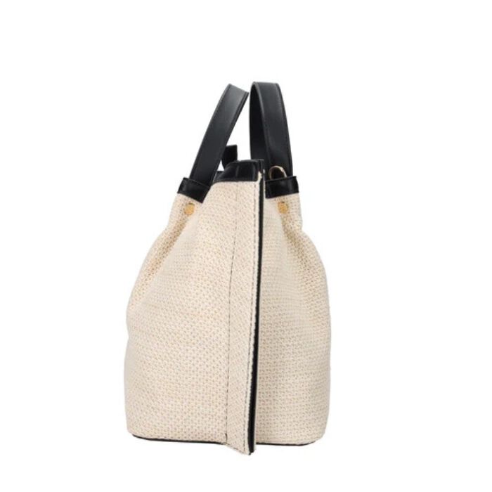 Bolso Shopper Seek Negro-Natural   5