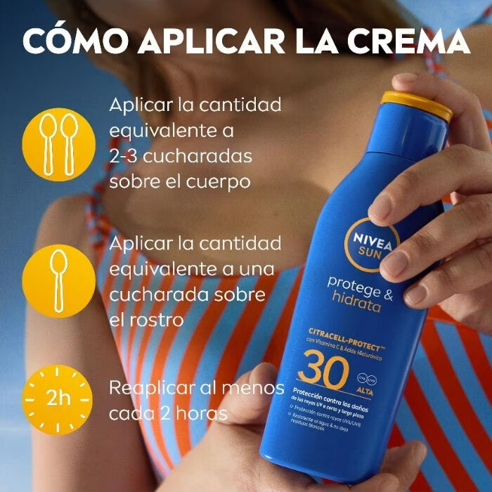 Protege & Hidrata Loci&oacute;n Solar SPF30  200ml-126892 5