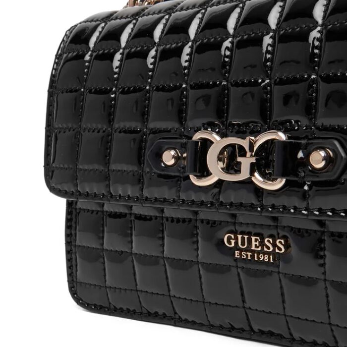 Bolso Bandolera Nadira Charol Negro   2