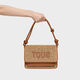 Bandolera Mediana Audree Rafia Camel   6