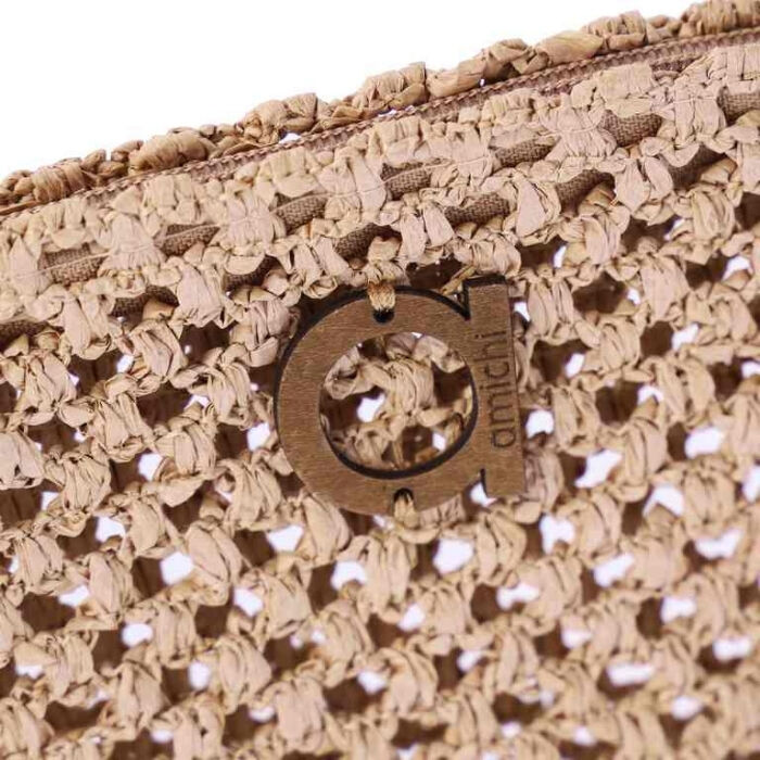 Neceser de Playa Rafia Beige   4