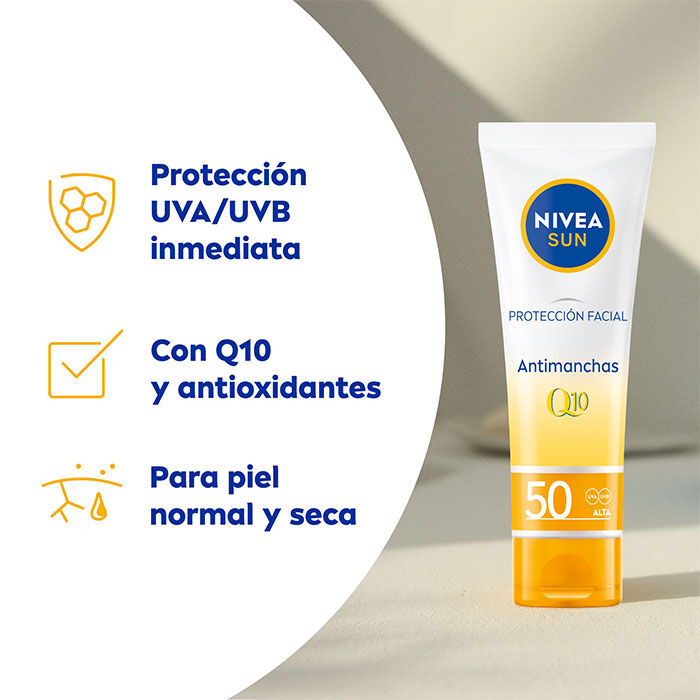Protección Facial Antimanchas Q10 SPF50  50ml-168318 3