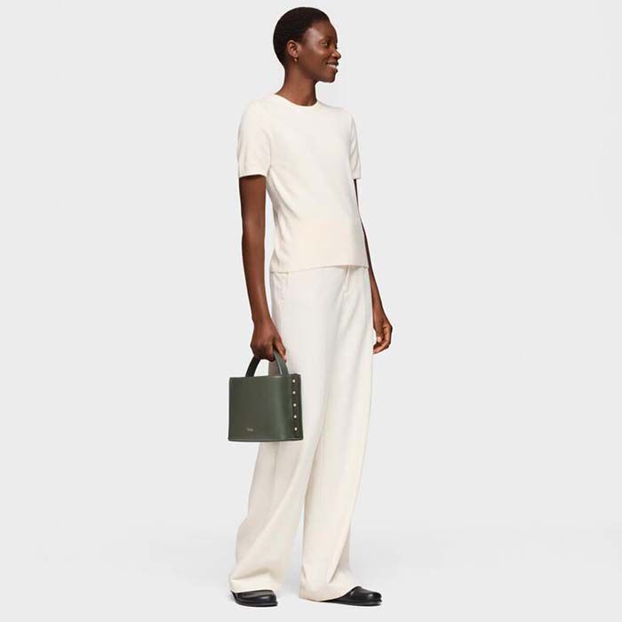 Bandolera Mediana Jewelry Studs Caqui   4