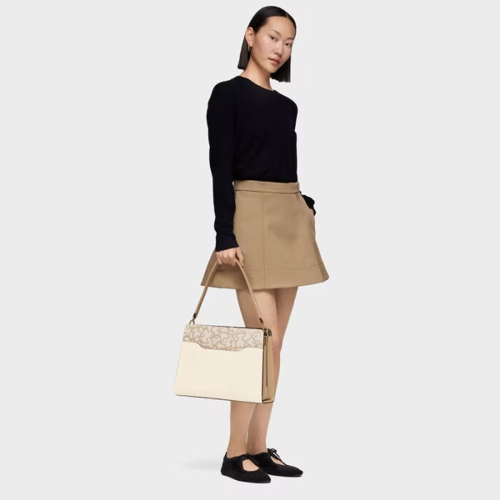 Bolso Shopper Pequeño Kaos Icon Marfil   5