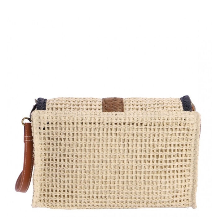 Bolso Bandolera Trenzado Beige   6
