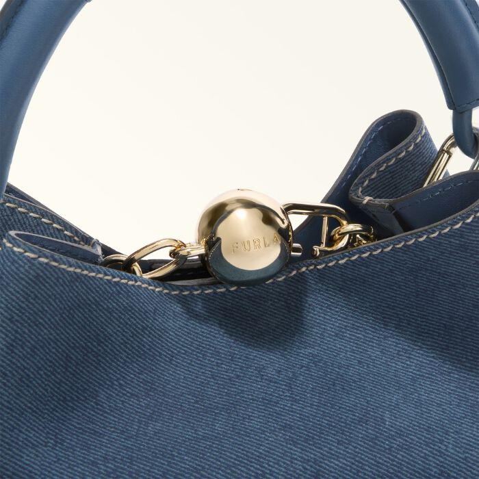 Furla Sfera Bolso Cubo Denim   3