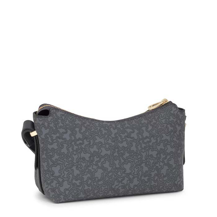 Bandolera Kaos Mini Lines Gris Oscuro   1