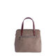 Bolso de Mano Cuero Gris   1