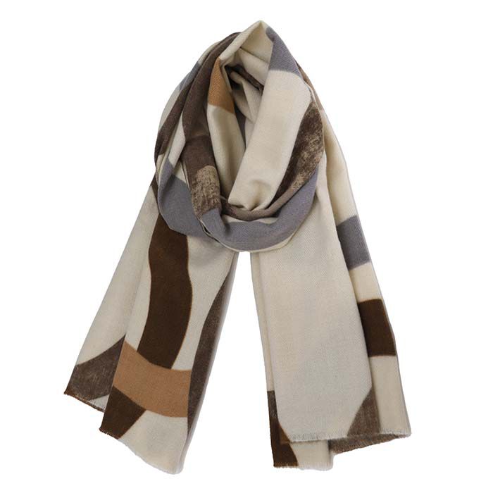 Bufanda Multicolor Beige  