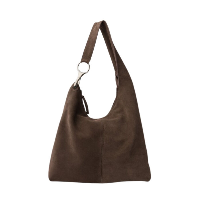 Bolso de Hombro de Piel Jackpot Marr&oacute;n   4