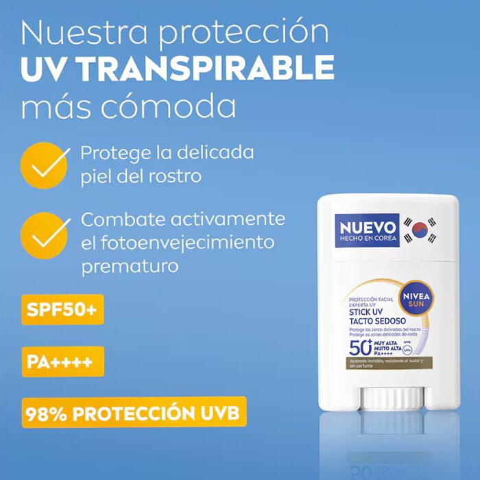 Protecci&oacute;n Facial Stick UV SPF50+  15g-236660 7
