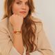 Pulsera Cordones Color Oro  T. L-214968 1