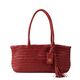 Bolso Baguette de Piel Perkins Rojo   0