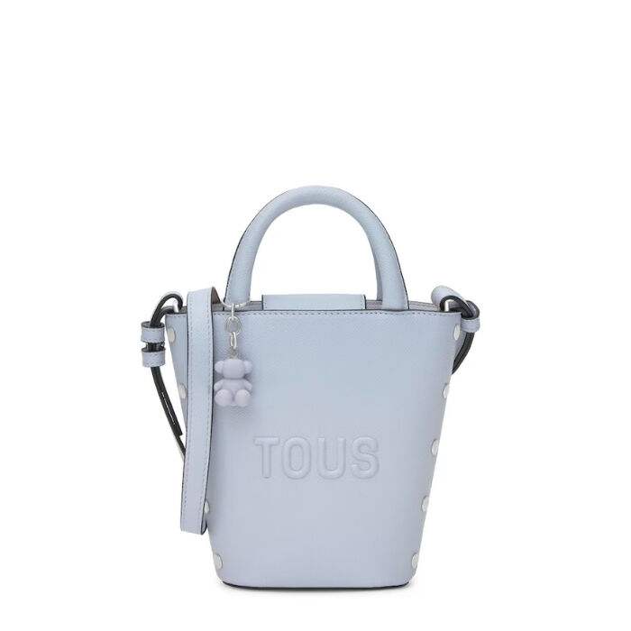 Mini Bolso Back To Basics Azul Gris&aacute;ceo   7