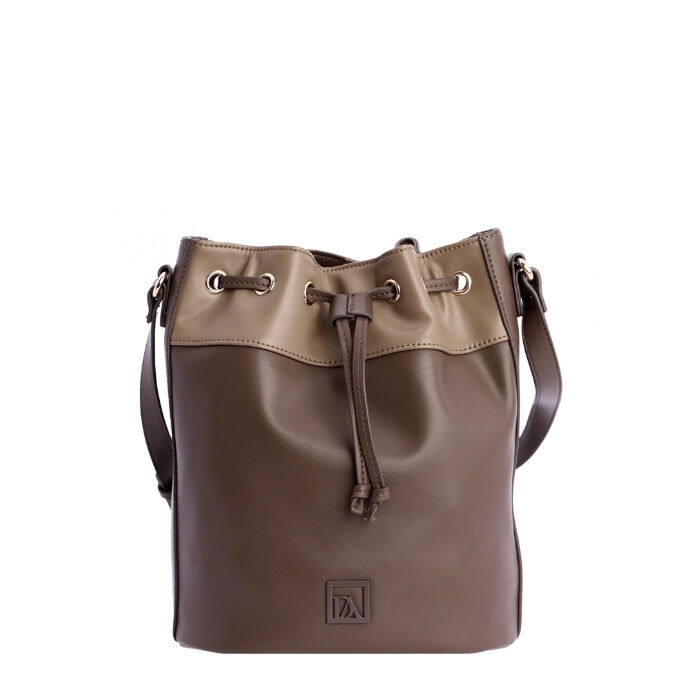 Bolso Bandolera Bicolor Marr&oacute;n   7