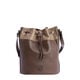 Bolso Bandolera Bicolor Marr&oacute;n   7