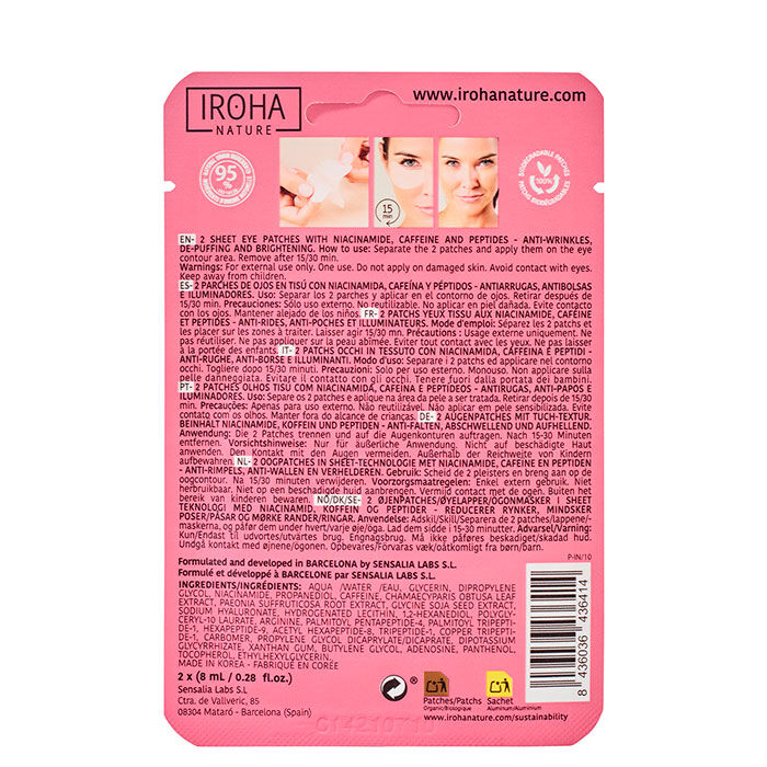 Parches Ojos Cuidado Global con Niacinamida  2ud.-203006 1