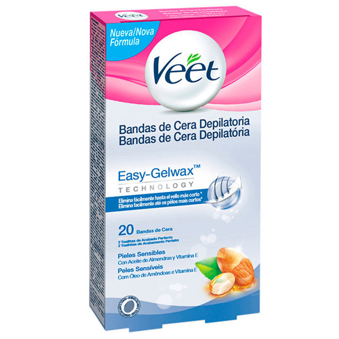 Bandas de Cera Depilatoria Easy-Gelwax Piel Sensible  