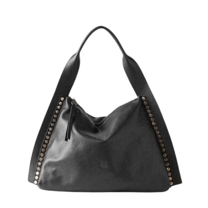 Bolso de Hombro de Piel Vienna Negro  