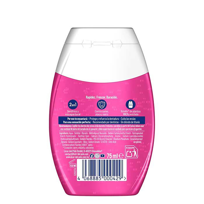 Dent&iacute;frico 2 en 1 Fresa Fresca  75ml-233177 1