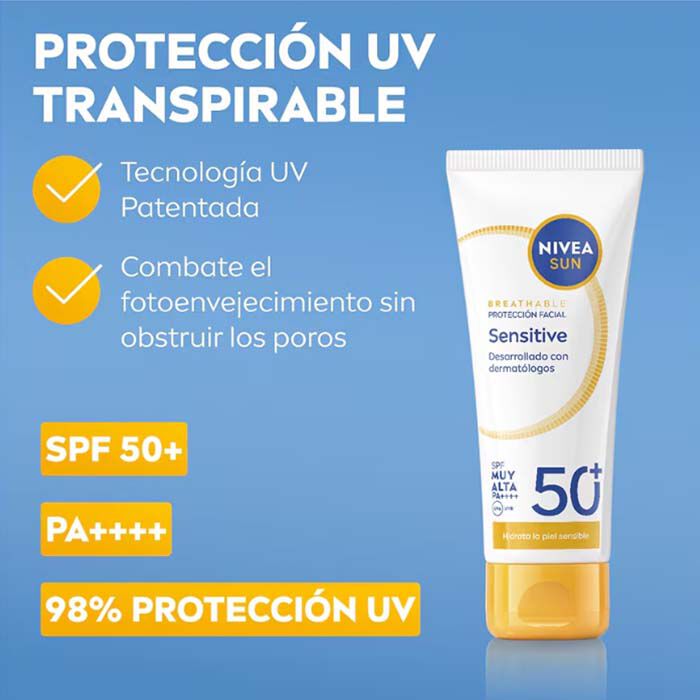 Protecci&oacute;n Facial Sensitive SPF50+  40ml-236657 2