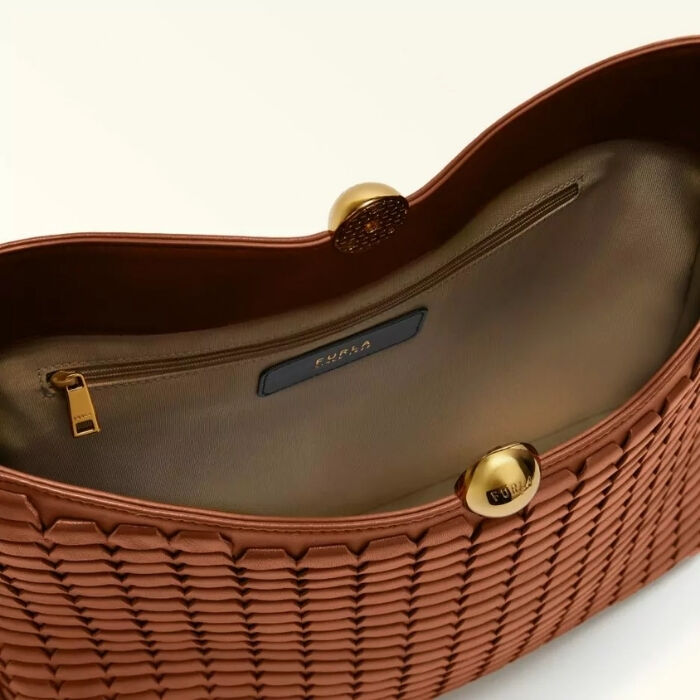 Furla Sfera Soft Bolso de Hombro Cognac   2