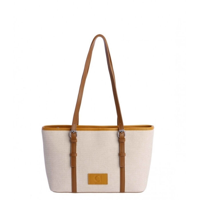 Bolso de Hombro Marfil Beige  