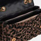 Bolso Bandolera Giully Terciopelo Animalier Negro   2
