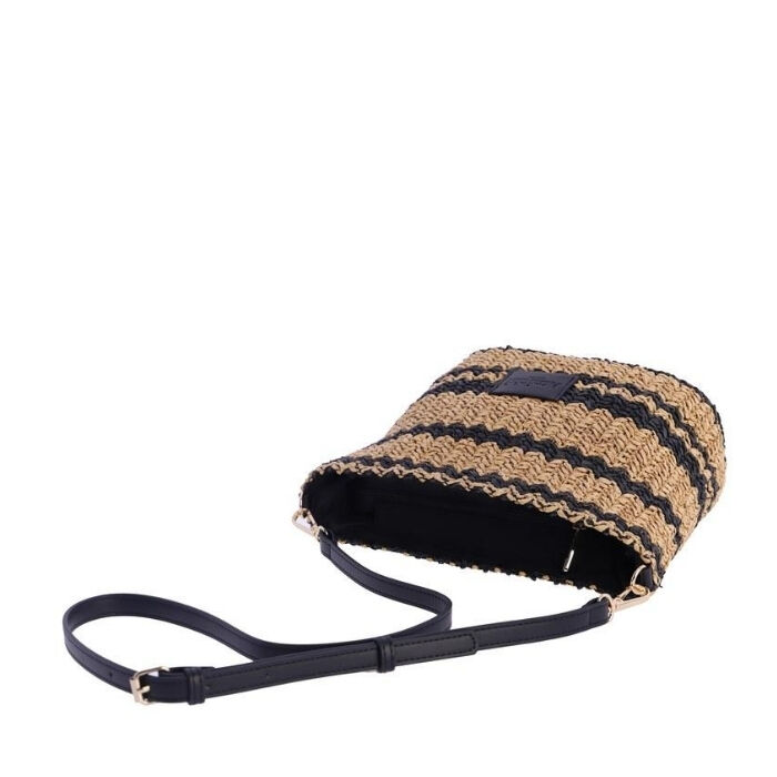 Bolso Bandolera Rafia Franjas   3