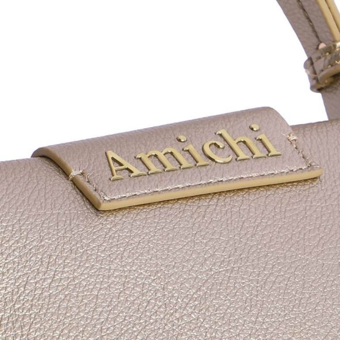 Bolso de Mano Sitges Dorado   4