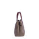 Bolso de Mano Cuero Gris   3