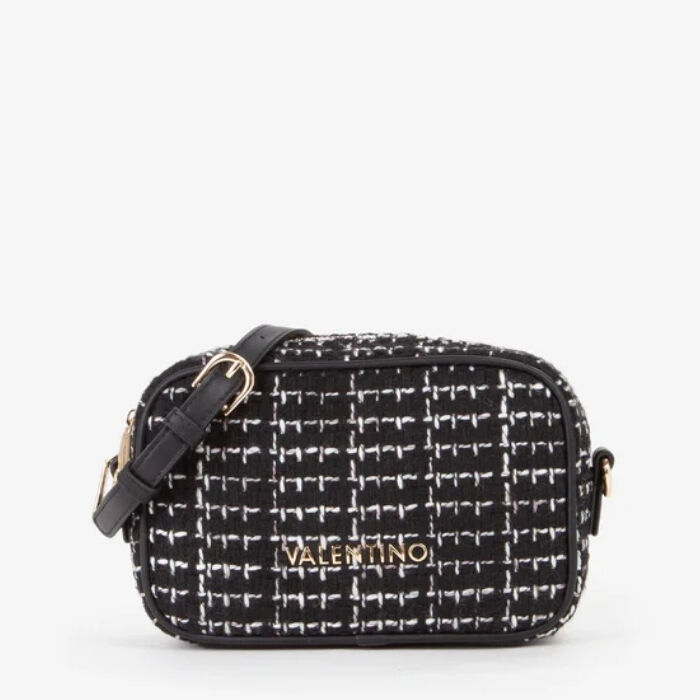 Bolso Bandolera Spalla Tweed Negro   1