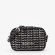 Bolso Bandolera Spalla Tweed Negro   1