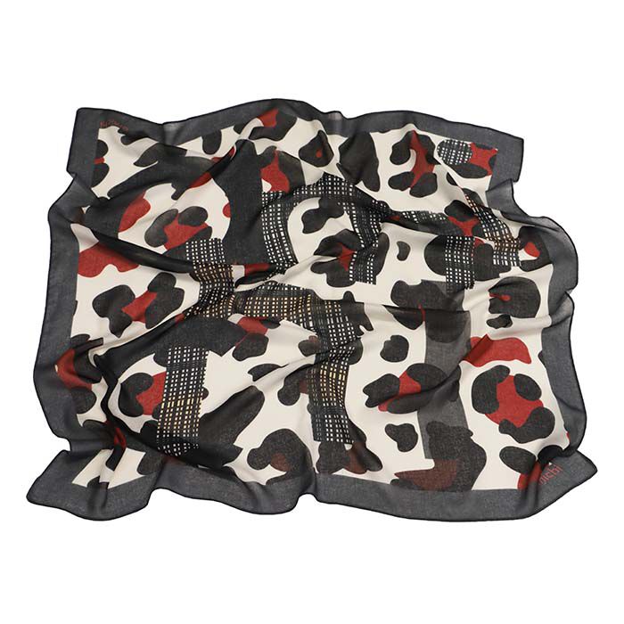 Pañuelo Estampado Gris-Rojo  T. Única-232968 3