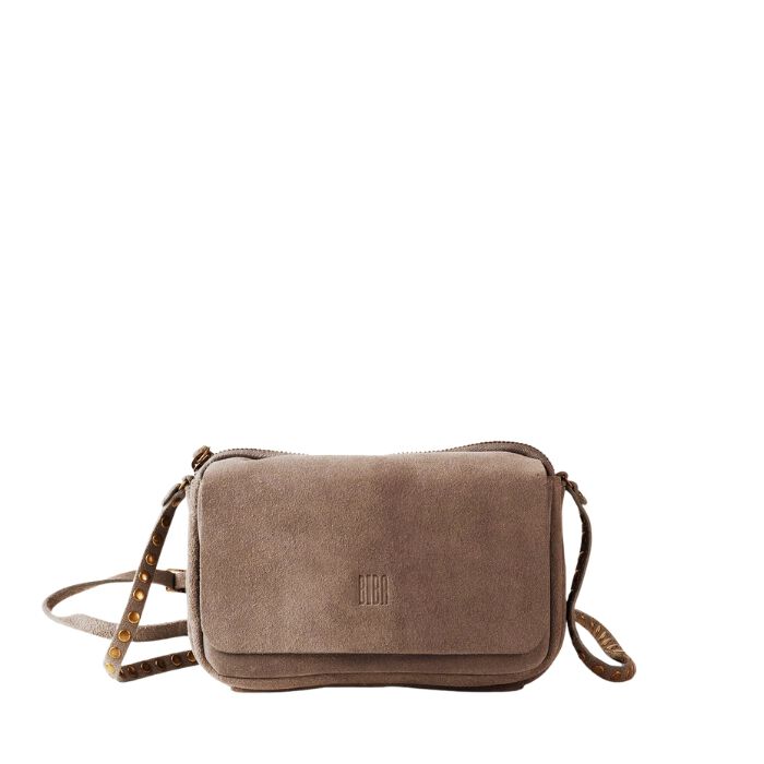 Bolso Bandolera de Piel Brewton Taupe  