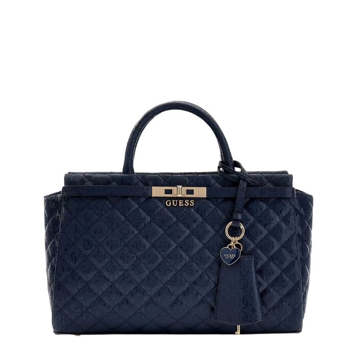 Bolso de Mano Idra Charol Logotipo 4G Azul  