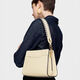 Bolso Shopper Pequeño Audree Saffiano Beige   3