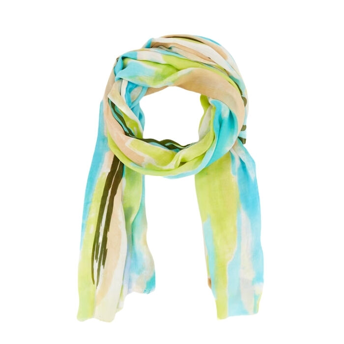 Pañuelo Viscosa Acuarela Verde   5