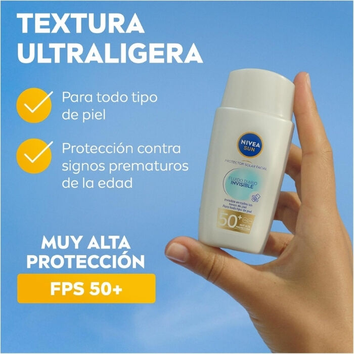 Protecci&oacute;n Facial Fluido Diario Invisible SPF50+  40ml-219184 3