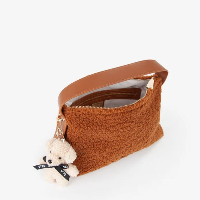 Bolso Bandolera Isabella Camel   5