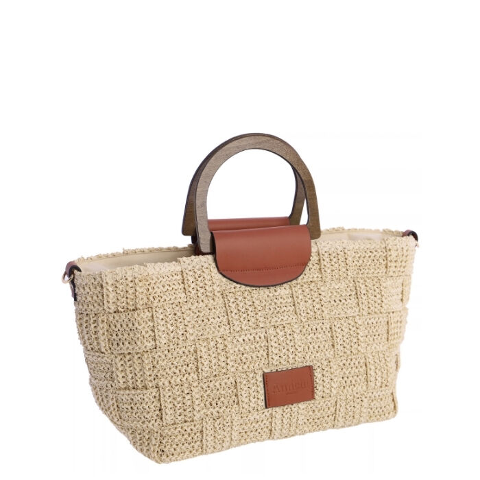 Bolso de Mano Parine Beige   1