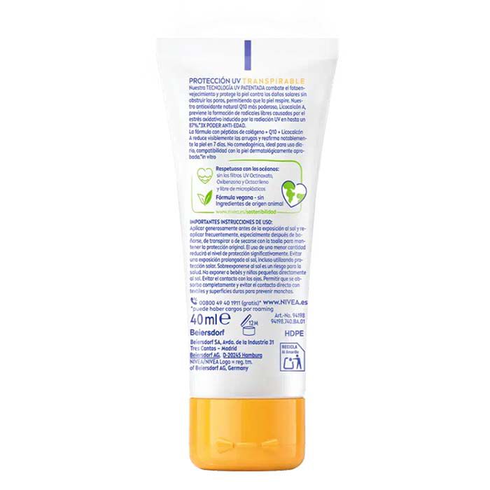 Protecci&oacute;n Facial Q10 Anti-Edad SPF50+  40ml-236658 2