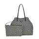 Bolso Tote Eco Victoria Negro Estampado Geométrico   4