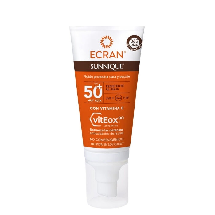 Sunnique Fluido Protector Cara y Escote SPF50+  