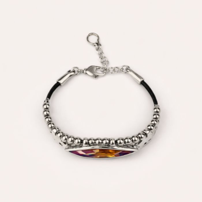 Pulsera Gardenia Plata  T. &Uacute;nica-236275 1