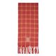 Bufanda con Estampado de Cuadros Rojo  T. Única-233840 0