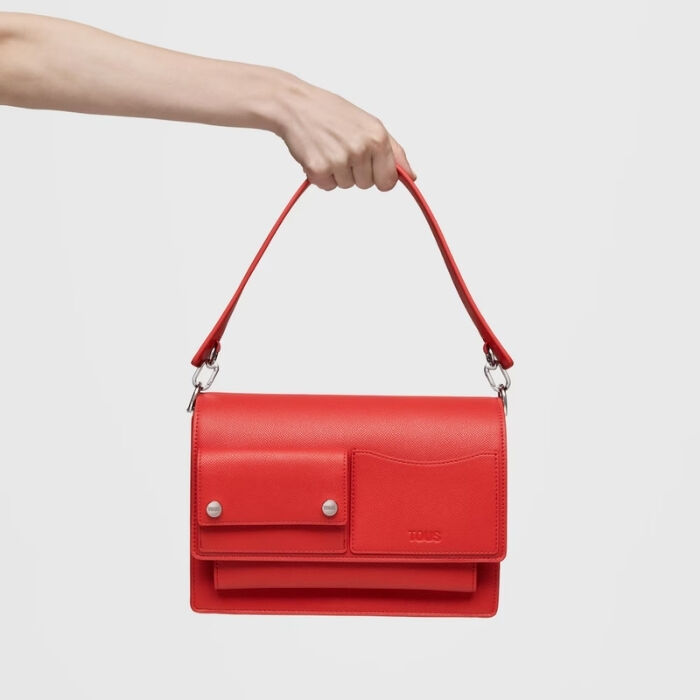 Bandolera Mediana Audree Pockets Rojo   7