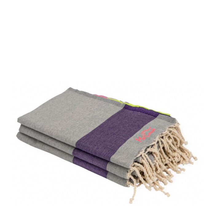 Fouta Malta Violeta-Gris   0