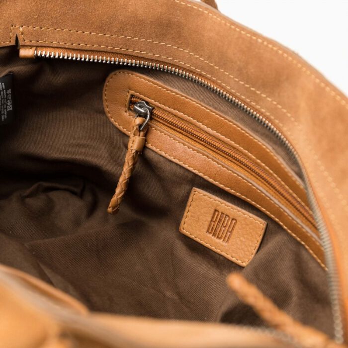 Bolso Shopper de Piel Somerville Marr&oacute;n   2